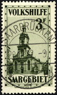 SAARGEBIET 166 O, 1932, 3 Fr. Volkshilfe, Pracht, Gepr. Hoffmann BPP, Mi. 220.- - Otros & Sin Clasificación