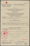 JERSEY 1941, Antrag Auf Nachrichtenvermittlung Des Deutschen Roten Kreuzes, Absender In St. Peter, Jersey, Pracht - Occupation 1938-45
