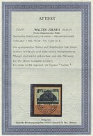 UKRAINE 12Y BrfStk, 1942, 3 Rbl. Auf 1 Rbl. Dunkelblau, Wz. Mäandermuster, Auf Briefstück (Marke Zur Kontrolle Gelöst Un - Occupazione 1938 – 45