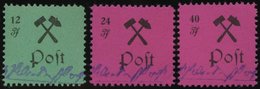 GROSSRÄSCHEN 25-27aI **, 1945, 12 - 40 Pf., Type I, Prachtsatz, Mi. 190.- - Privatpost