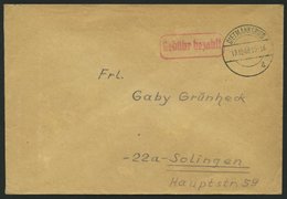 ALL. BES. GEBÜHR BEZAHLT DIETMANNSRIED, 13.10.48, Roter R1 Gebühr Bezahlt, Brief Feinst - Other & Unclassified