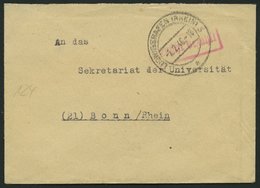 ALL. BES. GEBÜHR BEZAHLT LUDWIGSHAFEN (RHEIN), 2.2.46, Roter R1 Gebühr Bezahlt, Kleiner Prachtbrief - Otros & Sin Clasificación