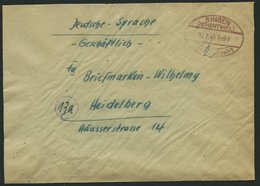 ALL. BES. GEBÜHR BEZAHLT SINGEN (HOHENTWIEL) Gebühr Bezahlt, 20.2.47, Roter Ellipsenstempel, Brief Feinst - Other & Unclassified