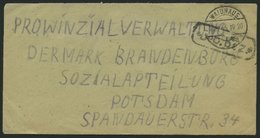 ALL. BES. GEBÜHR BEZAHLT WALDHAUS, 16.12.45, R1 Geb. Bez., Prachtbrief - Otros & Sin Clasificación