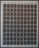 ALLIIERTE BES. 911P **, 1946, 1 Pf. Schwarz Im Bogen (100), Plattendruck, Oberrand Durchgezähnt, Pracht - Otros & Sin Clasificación