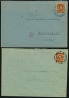 ALLIIERTE BES. 1946/7, 4 Frankierte Briefe An Die Deutsche Minenräumdienstleitung In Hamburg, Verschiedene Absender, Fei - Otros & Sin Clasificación