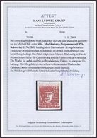 MECKLENBURG-VORPOMMERN 22cU *, 1945, 12 Pf. Dunkelrot Faschismus, Ungezähnt, Falzrest, Rückseitig Helle Stelle Sonst Pra - Otros & Sin Clasificación