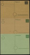 MECKLENBURG-VORPOMMERN P 5-7 BRIEF, Ganzsachen: 1945, 6 Pf., 6 Ungebrauchte Karten: P 5a,b, P 6 (3 Verschiedene Kartons) - Otros & Sin Clasificación