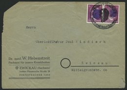 SÄCHSISCHE SCHWÄRZUNGEN AP 785bI Paar BRIEF, ZWICKAU 2, 6 Pf. Im Waagerechten Paar Auf Brief, Feinst - Altri & Non Classificati