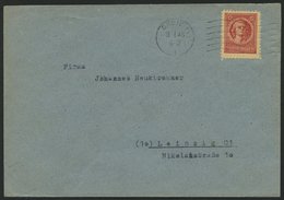 THÜRINGEN 97AXar BRIEF, 1945, 12 Pf. Karminrot, Vollgummierung, Hellchromgelbes Papier, Dicke Gummierung, Type II, Einze - Other & Unclassified