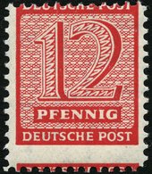 WEST-SACHSEN 119AX **, 1945, 12 Pf. Mügeln, Wz. X, Pracht, Gepr. Dr. Jasch, Mi. 70.- - Autres & Non Classés