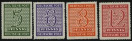 WEST-SACHSEN 116-19DX **, 1945, Roßwein, Durchstochen 16, Wz. X, Prachtsatz, Gepr. Ströh, Mi. 100.- - Other & Unclassified