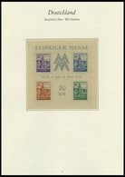 SAMMLUNGEN, LOTS **, 1945-49, Saubere Sammlung Mit Mittleren Ausgaben Und Blocks (u.a. Bl. 5X/Y Und 6) Im Borek Falzlosa - Autres & Non Classés