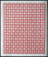 DIENSTMARKEN A D 11XI **, 1954, 30 Pf. Lebhaftbräunlichrot Im Vollständigen Bogen (100) Mit Druckereivermerk, Wz. 2XI, P - Otros & Sin Clasificación