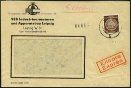 DIENSTMARKEN A D 41 BRIEF, 1958, 70 Pf. Rötlichbraun, Wz. 3, Fensterumschlag, Eil-Einschreibbrief, Pracht - Otros & Sin Clasificación