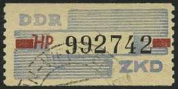 DIENSTMARKEN B D 28HP O, 1959, 10 Pf. Lebhaftgraublau/dunkelbräunlichrot/schwarz, Buchstabe HP, Pracht, Gepr. Weigelt, M - Otros & Sin Clasificación