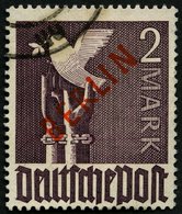 BERLIN 34 O, 1949, 2 M. Rotaufdruck, üblich Gezähnt Pracht, Gepr. Schlegel, Mi. 280.- - Otros & Sin Clasificación