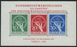 BERLIN Bl. 1 **, 1949, Block Währungsgeschädigte, Pracht, Mi. 950.- - Otros & Sin Clasificación