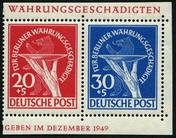 BERLIN 69/70 **, 1949, 20 Und 30 Pf. Währungsgeschädigte Im Paar Aus Block, Pracht - Otros & Sin Clasificación
