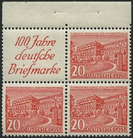 ZUSAMMENDRUCKE S 4 **, 1949, Bauten R1a + 20, Pracht, Mi. 90.- - Zusammendrucke