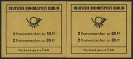 MARKENHEFTCHEN MH 6b,7b **, 1970, Markenheftchen Brandenburgertor I Und II, Reklame Berliner Zoo, Pracht, Mi. 125.- - Zusammendrucke