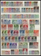 LOTS O, 1948-68, Gestemplte Partie Verschiedener Mittlerer Werte, Feinst/Pracht, Mi. 1300.- - Usati