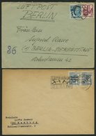 LOTS 1948/9, 8 Verschiedene Luftpostbelege Von Und Nach Westberlin, Meist Pracht - Usati