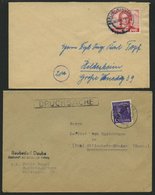 LOTS 1949, 8 Briefe Mit Verschiedenen Frankaturen, Meist Pracht - Gebruikt