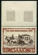 SAARLAND 291 **, 1950, 15 Fr. IBASA, Pracht, Mi. 85.- - Otros & Sin Clasificación