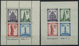 BADEN Bl. 1A/B **, 1949, Blockpaar Freiburg, Pracht, Mi. 150.- - Altri & Non Classificati