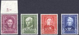 BUNDESREPUBLIK 117-20 **, 1949, Helfer Der Menschheit, Prachtsatz, Mi. 120.- - Otros & Sin Clasificación