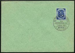 BUNDESREPUBLIK 132 BRIEF, 1954, 30 Pf. Posthorn Auf Blanko-FDC, Pracht - Sonstige & Ohne Zuordnung