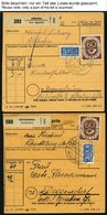 BUNDESREPUBLIK 135 BRIEF, 1954, 60 Pf. Posthorn, 20x Als Einzelfrankatur Auf Paketkarte, Aus Verschiedenen Niederbayrisc - Otros & Sin Clasificación