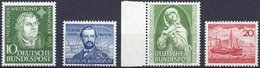 BUNDESREPUBLIK 149-52 **, 1952, 4 Prachtwerte, Mi. 79.- - Otros & Sin Clasificación