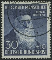 BUNDESREPUBLIK 159 O, 1952, 30 Pf. Dunant, Pracht, Mi. 80.- - Other & Unclassified