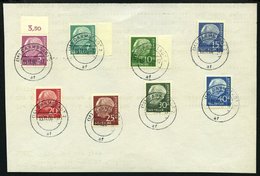 BUNDESREPUBLIK 179-260y BrfStk, 1960, Heuss Lumogen Auf Briefstück, Dabei 5 Pf. POR (Mi. 300.-), Pachtsatz - Otros & Sin Clasificación