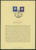 BUNDESREPUBLIK 306 BrfStk, 1959, 70 Pf. Heuss Mit 40 Pf. Heuss-Berlin Auf Privatem Ersttagsblatt Mit Ersttags-Sonderstem - Otros & Sin Clasificación