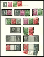 ZUSAMMENDRUCKE **,o,*,Brief , 1955-60, Partie Zusammendrucke Heuss, Meist Prachterhaltung, Mi. über 1400.- - Used Stamps