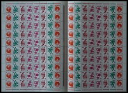 ZUSAMMENDRUCKE MHB 19 **, 1973, Markenheftchenbogen Unfallverhütung, Pracht, Mi. 200.- - Used Stamps