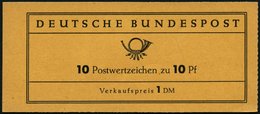 ZUSAMMENDRUCKE MH 6a **, 1960, Markenheftchen Heuss Lumogen, Erstauflage, Schwach Fluoreszierend, Pracht, Gepr. D. Schle - Other & Unclassified