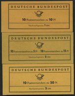 MARKENHEFTCHEN MH 7-9 **, 1961-63, 3 Markenheftchen, Pracht, Mi. 110.- - Other & Unclassified