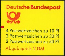 ZUSAMMENDRUCKE MH 22adK3 **, 1984, Markenheftchen Burgen Und Schlösser, 2. Deckelseite: Oberkante Brief Und P Von Post M - Autres & Non Classés