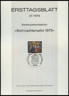 ERSTTAGSBLÄTTER 1000-32 BrfStk, 1979, Kompletter Jahrgang, ETB 1 - 27/79, Pracht - Altri & Non Classificati