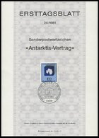 ERSTTAGSBLÄTTER 1082-1117 BrfStk, 1981, Kompletter Jahrgang, ETB 1 - 26/81, Pracht - Autres & Non Classés