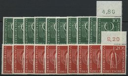 ENGROS 217/8 **, 1955, Westropa, 10 Prachtsätze, Mi. 160.- - Variétés Et Curiosités