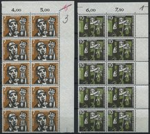 ENGROS 270-73 **, 1957, Kohlebergbau, 10x In Bogenteilen, Pracht, Mi. 220.- - Variétés Et Curiosités