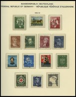 SAMMLUNGEN O, Gestempelte Sammlung Bund Von 1949-89 In 3 Schaubek-Falzlosalben, Bis 1960 Komplett, Erhaltung Etwas Unter - Sonstige & Ohne Zuordnung