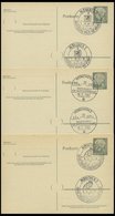 GANZSACHEN P 36 BRIEF, 1961, 8 Pf. Heuss Mit Postfachnummer Statt Postschließfachnummer, 6 Leer Gestempelte Karten Mit V - Collezioni