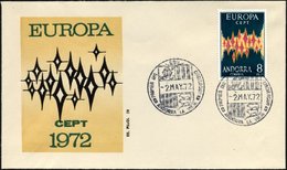 SPANISCHE-POST 71 BRIEF, 1972, 8 Pta. Europa Auf FDC, Pracht, Mi. 80.- - Other & Unclassified