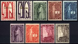 BELGIEN 235-43 *, 1928, Wiederaufbau Der Abtei Orval, Falzreste, Prachtsatz - Bélgica